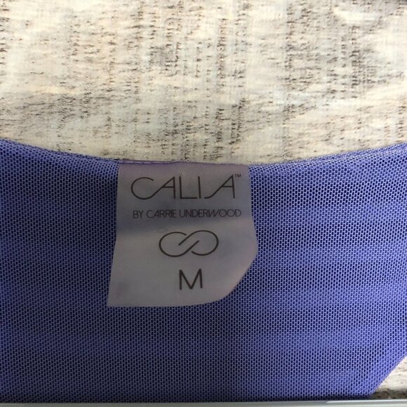 Calia by Carrie Underwood Purple Striped Layered Racerback Tank Size Medium - Picture 6 of 8